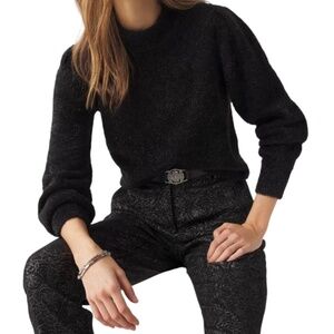 WHBM Metallic Tinsel Trim Sweater NWT